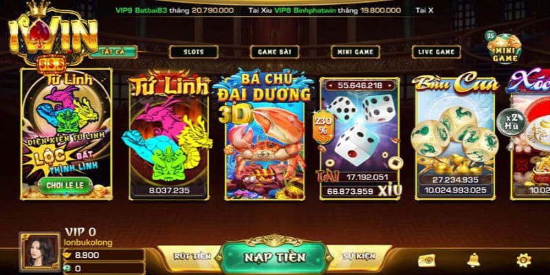 Cổng game thiết kế giao diện đồ họa đơn giản, dễ nhìn nhưng cũng không kém phần sinh động